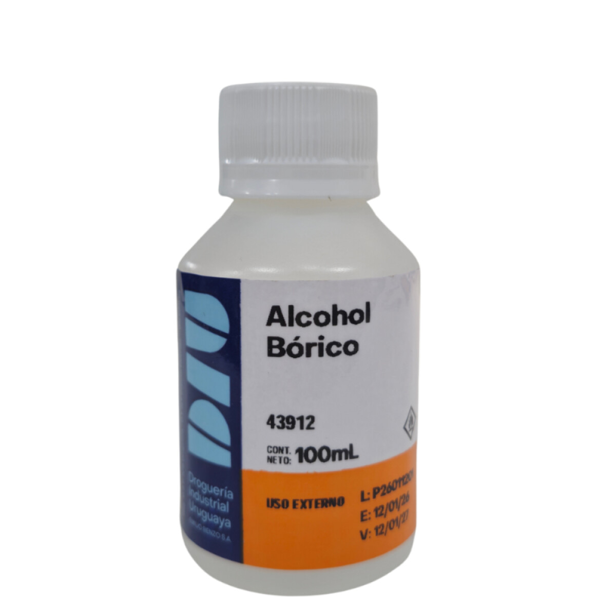 Alcohol Boricado DIU 100ml 