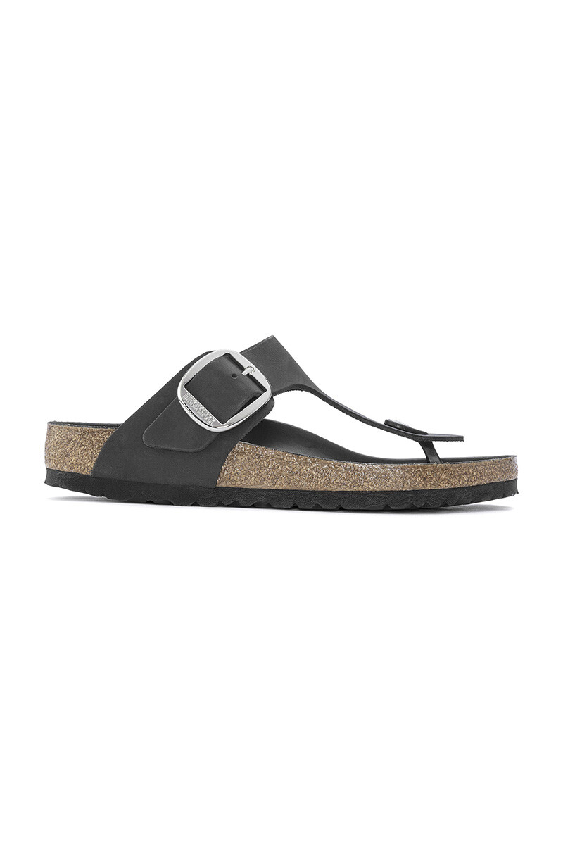 Sandalia Gizeh Big Buckle Leoi Black Hex - Estrecho Black