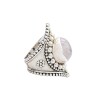 Anillo Circulo-Plata 925-Piedra Cuarzo rosa-AN3933 conpiedra