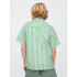 SS LINEN GREEN STRIPE
