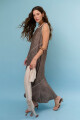 VESTIDO DIAGONAL MARRON