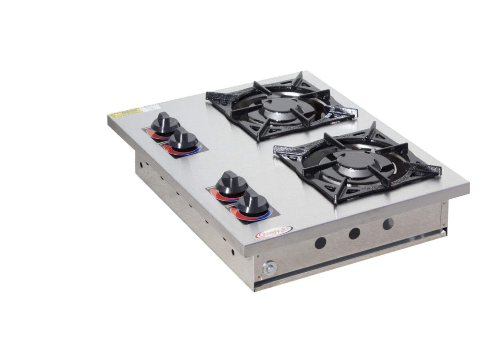 Cocina F2B 2 Bocas Baja Presion 2QD 20x20 Inox Perpetua 