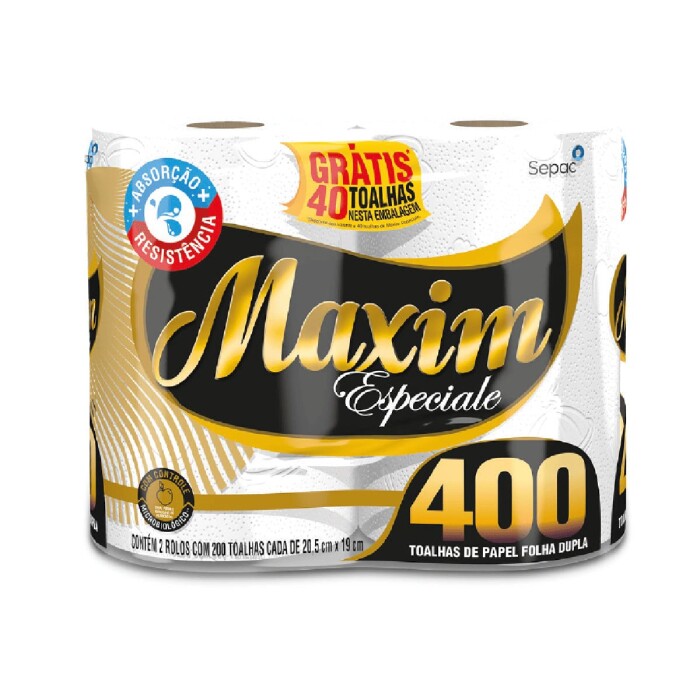 MAXIM TOALLA DE COCINA ESPECIAL 2 ROLLOS única