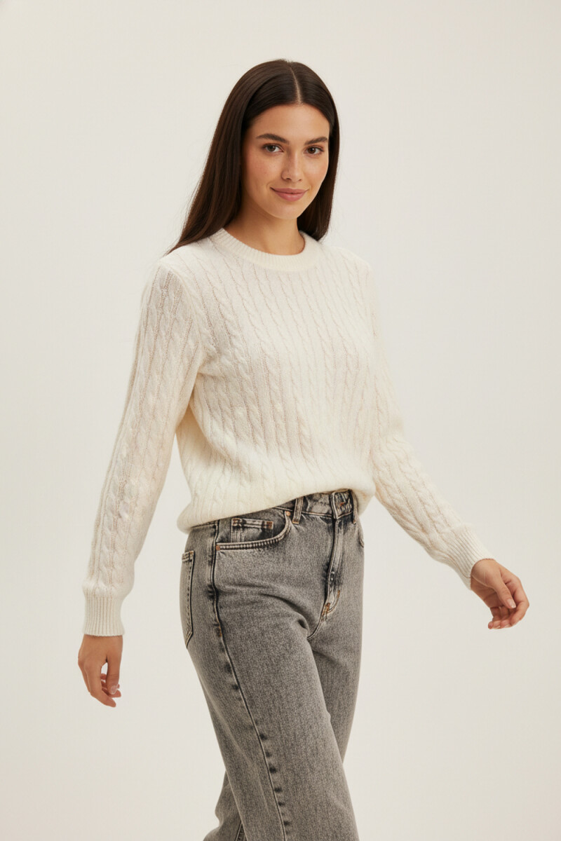 Sweater Barbi - Blanco 