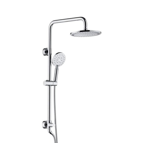 Set de ducha monocomando con accesorios de fijación, cromado. Set de ducha monocomando con accesorios de fijación, cromado.