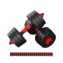 Set Mancuernas Ajustable Regulables 20kg Juego Kit 3 En 1 Disco Pesa Barra Imback Color Negro Y Rojo Set Mancuernas Ajustable Regulables 20kg Juego Kit 3 En 1 Disco Pesa Barra Imback Color Negro Y Rojo