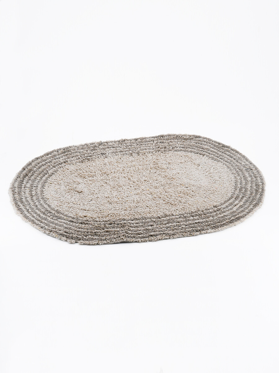 ALFOMBRA BAÑO OVAL - NATURAL 
