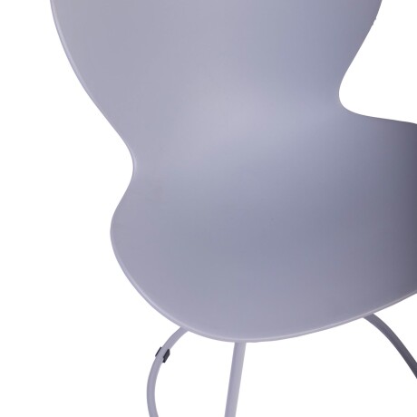 SILLA DE COMEDOR PP-Y-METAL GRIS SOLEI