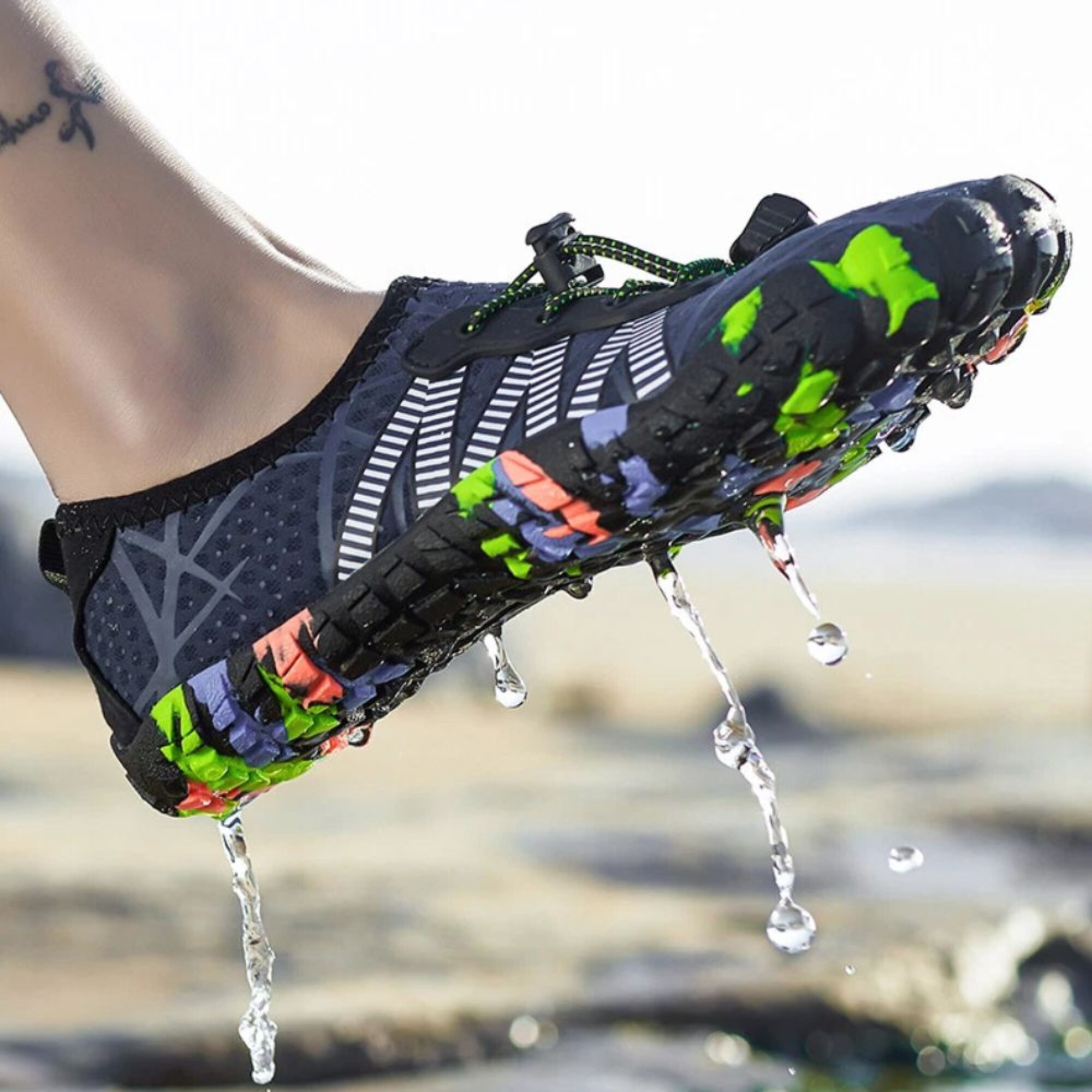 Zapatillas náuticas antideslizantes Azul — Aventureros