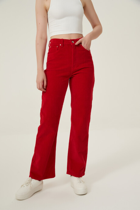 Pantalon Edeline Rojo Coral