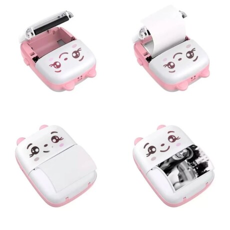 Mini impresora bluetooth térmica infantil rosa V01
