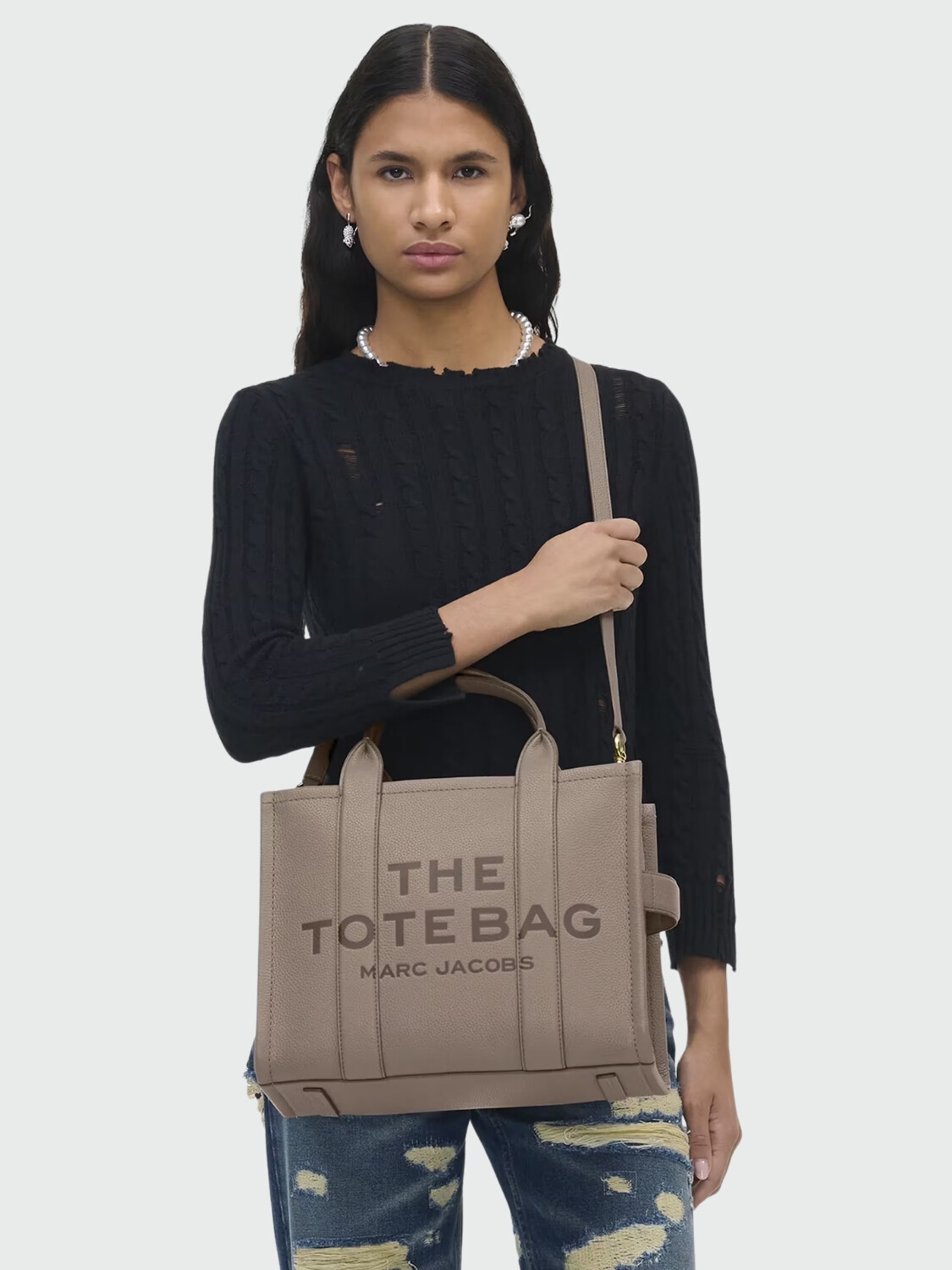 MARC JACOBS - THE LEATHER MEDIUM TOTE BAG 055