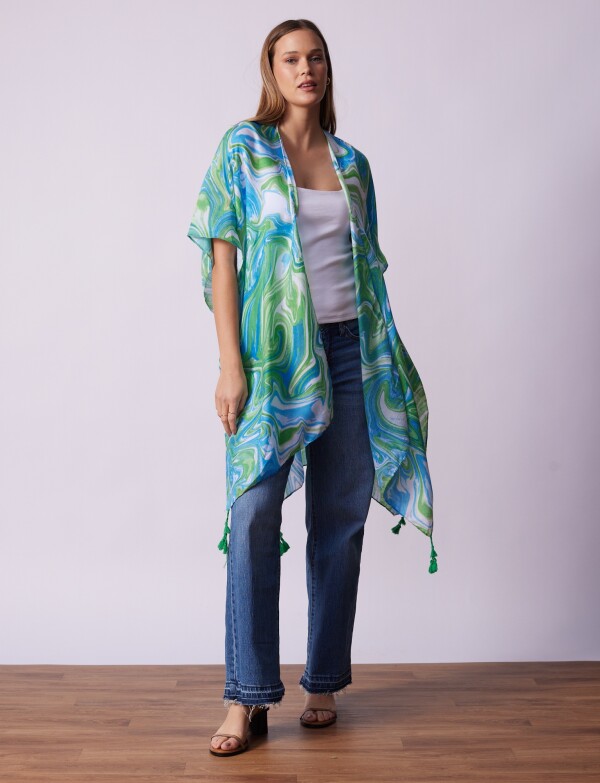 Kimono Printed VERDE/MULTI
