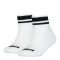 Medias de Niños Puma x2 Kids Clyde Quarter Blanco - Negro