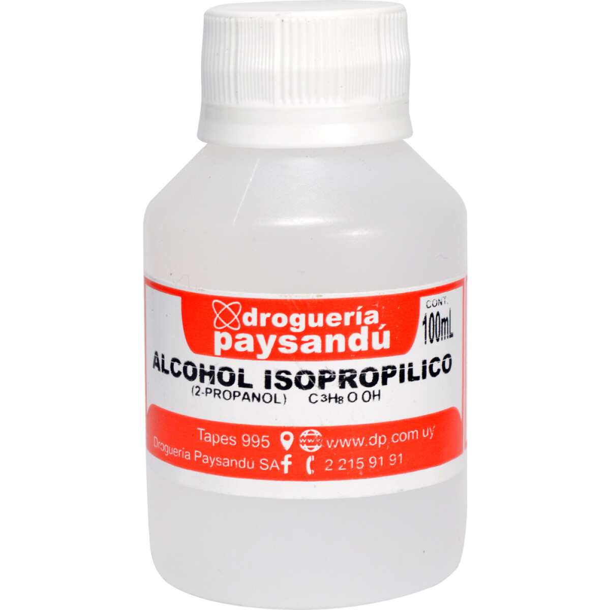 Alcohol Isopropílico - 100 mL 