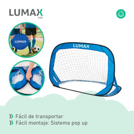 Arco fútbol plegable Lumax Pop Up x2 120x80cm Arco fútbol plegable Lumax Pop Up x2 120x80cm