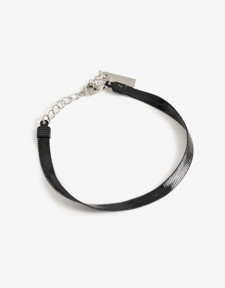 Pulseras Elásticas Sets Color Pulseras Elásticas Sets Black - Plateado Rodio