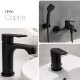 Juego Grifería Ducha Exterior Y Ducha Higiénica NEGRO