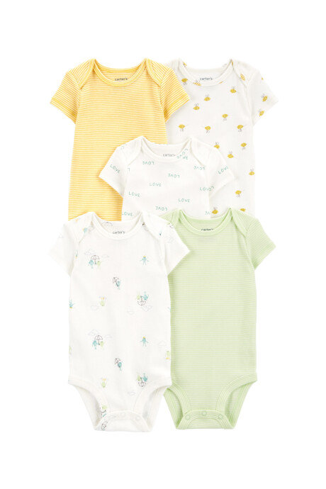 Pack cinco bodies de algodón, originales Pack cinco bodies de algodón, originales