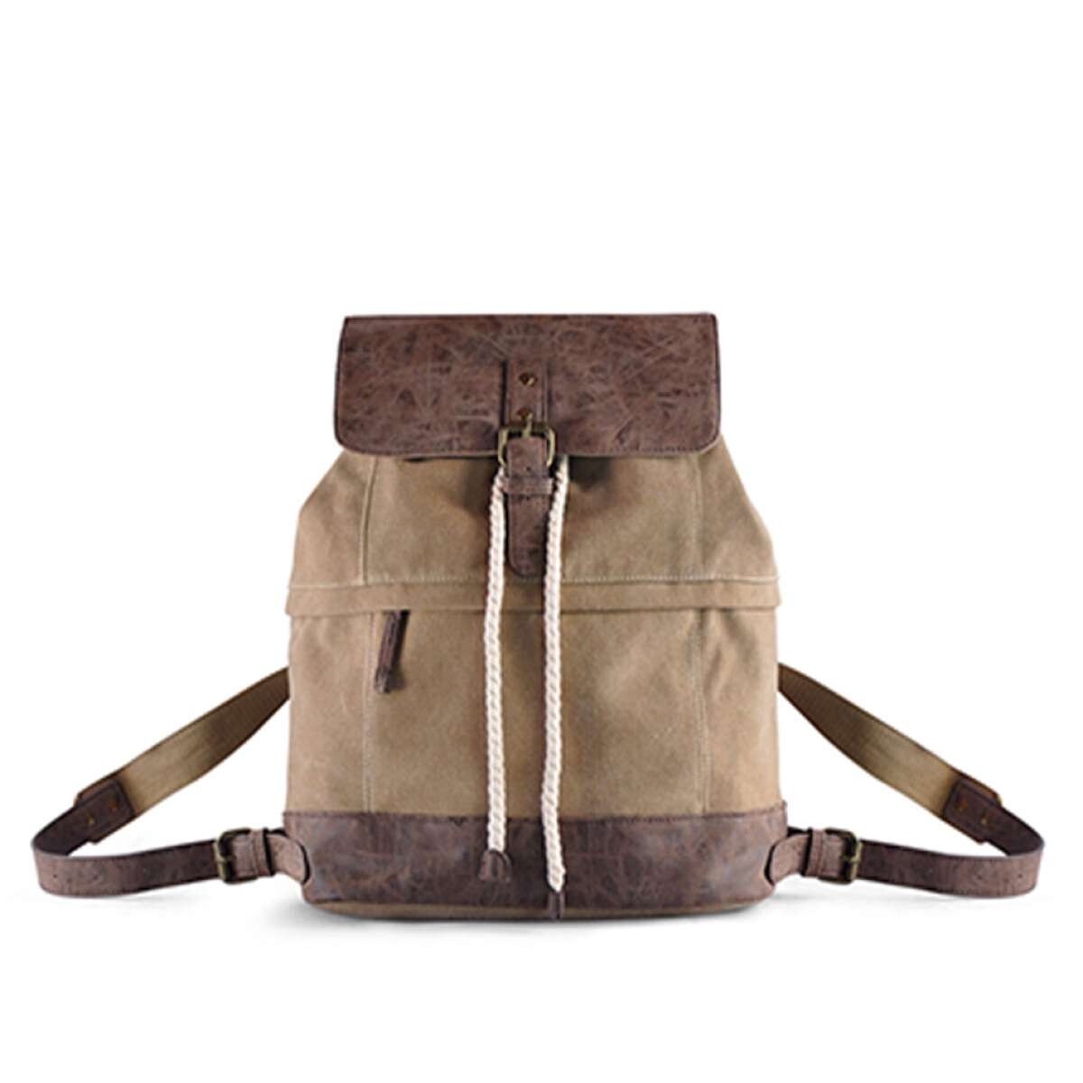 Mochila Boho - Tabaco Y Kaki 
