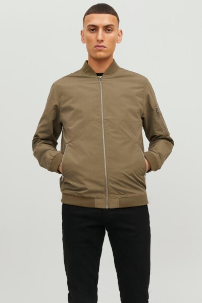 Chaqueta Rush Bomber Detalle Cremalleras Dusky Green