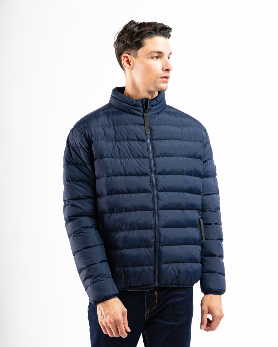 Campera Nylon Capitoneada Clasica Granada - Marino 