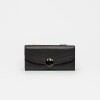 Billetera The Circle en cuero graneado Negro