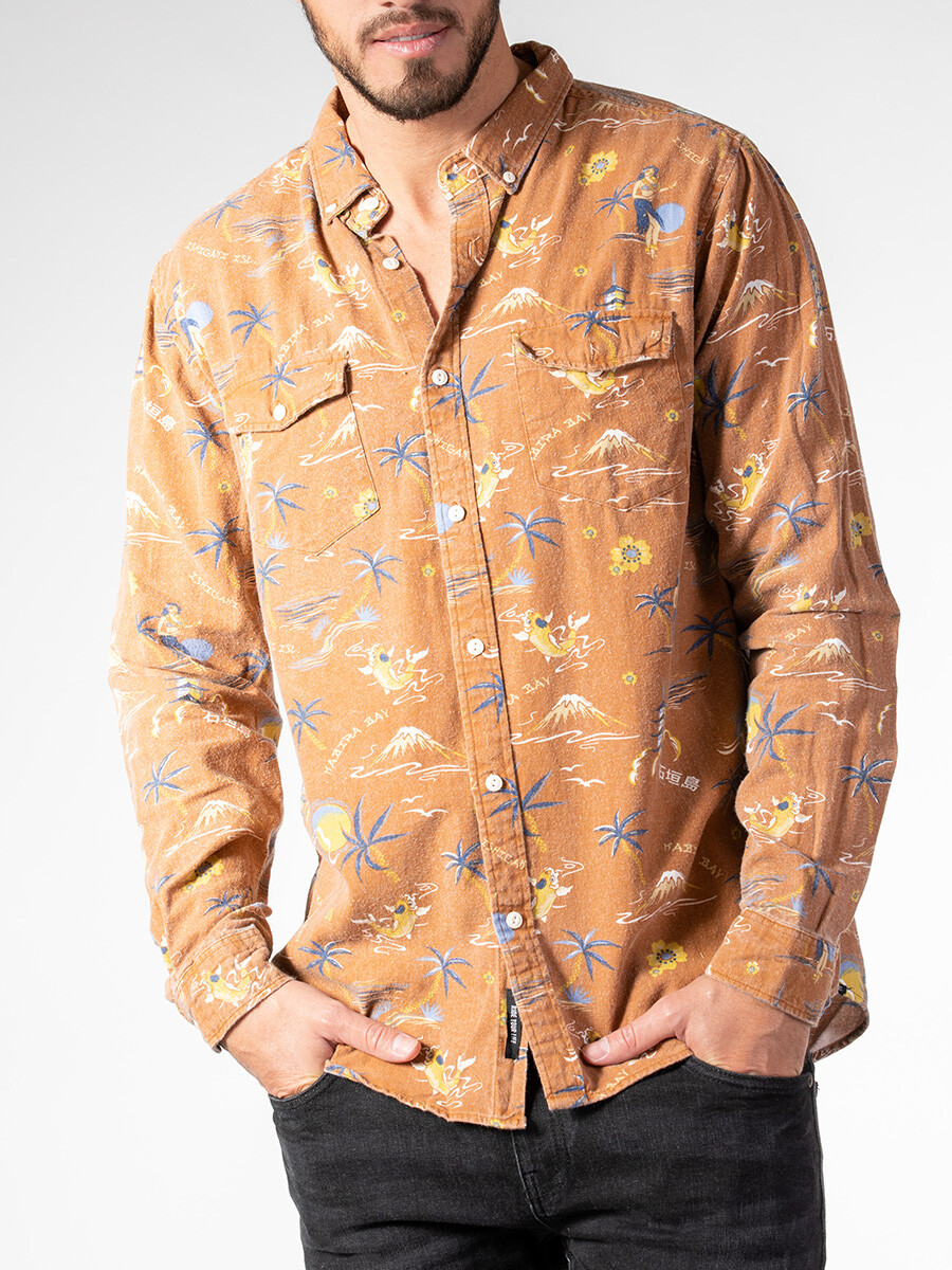 CAMISA KISH MAUI - Naranja 