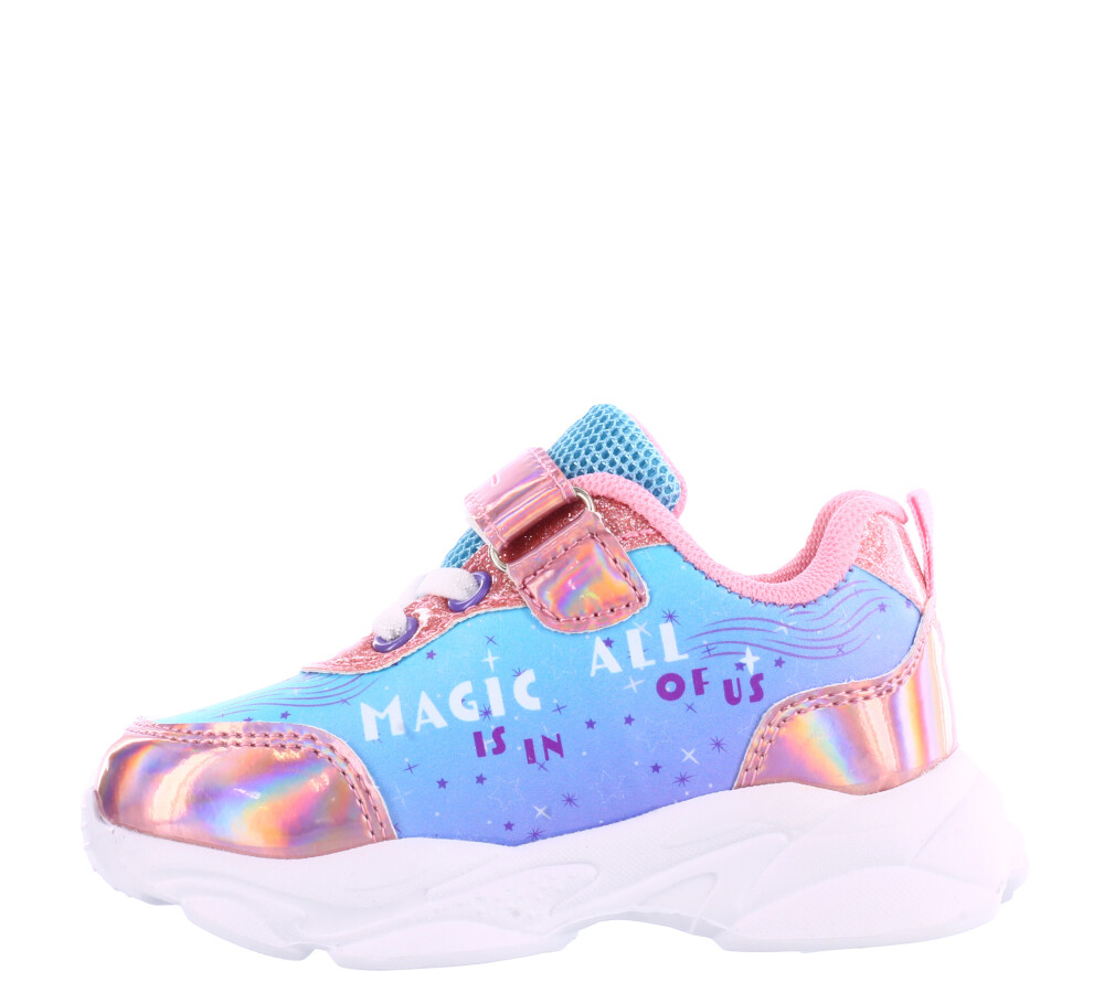Deportivo Princesa c/Velcro Celeste/Rosa/Lila