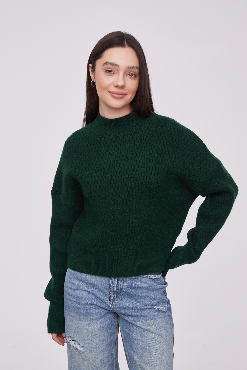 Sweater Ertina Verde Melange