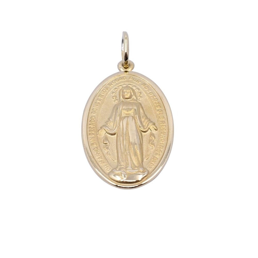 Medalla oro 18k virgen milagrosa. Medalla oro 18k virgen milagrosa.
