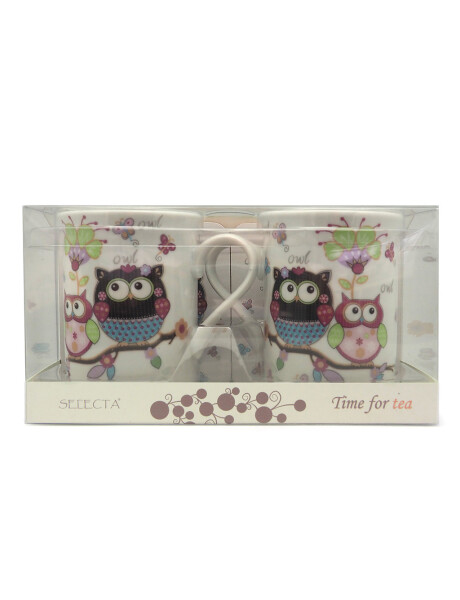 SET 2 MUG 280ML PORCELANA C/2 POSA VASO OWLS SET 2 MUG 280ML PORCELANA C/2 POSA VASO OWLS