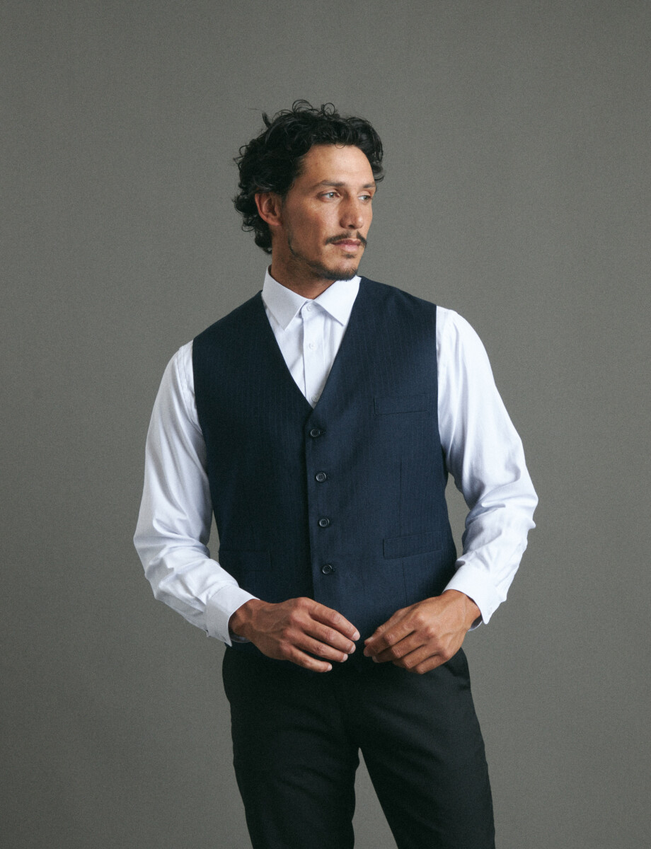 CHALECO VESTIR HARRINGTON SELECT - Azul Oscuro 