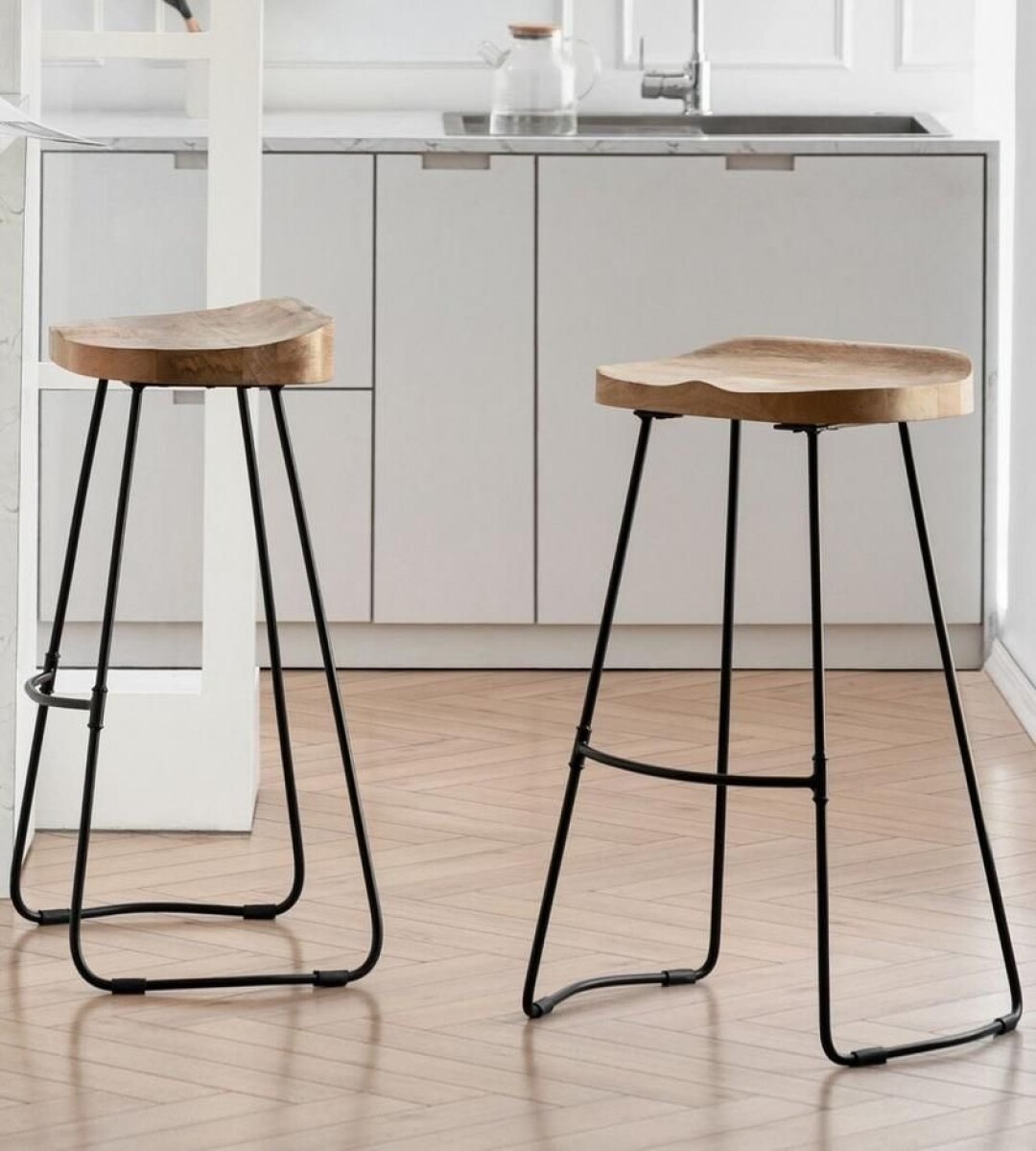 Banqueta Alta Industrial - Black 