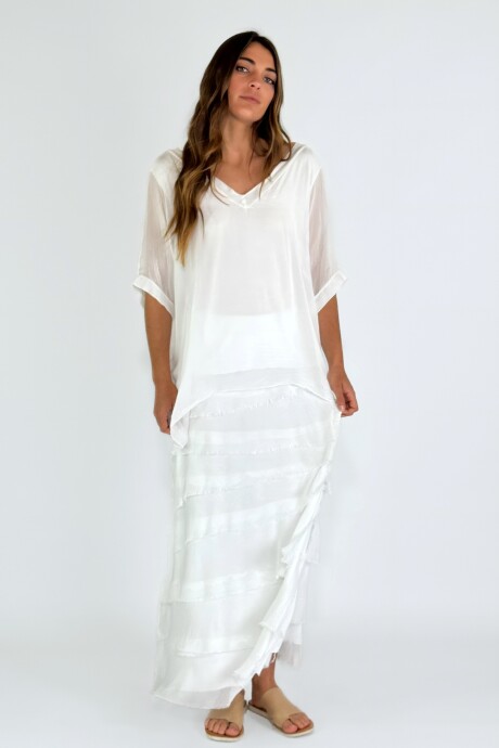 POLLERA GIULIANA Blanco