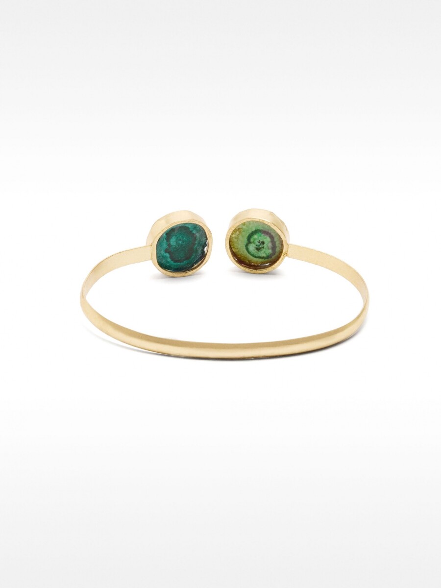 Pulsera De Brass Con Piedras azul