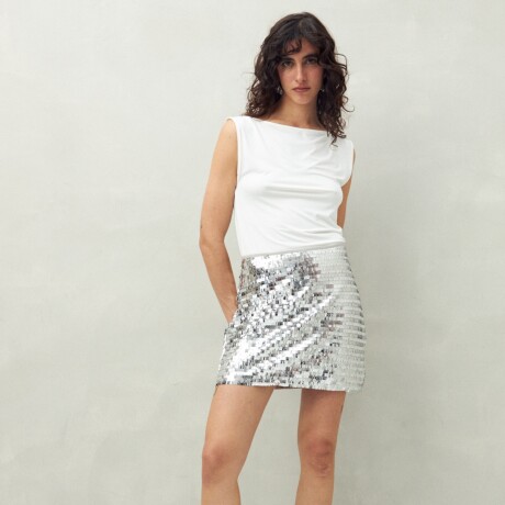 FALDA MANON Plateado