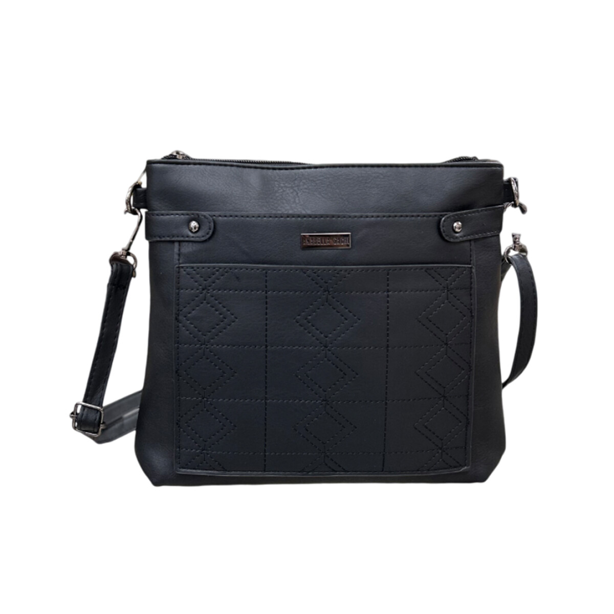 Morral con rombo Sally - Negro 