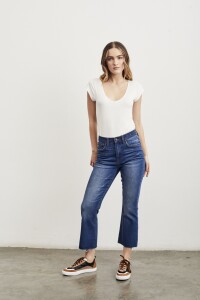 Jean Crop Flare Jean