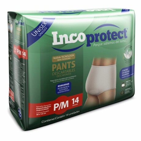 Pants para Adulto Incoprotect P/M 14 Unidades Pants para Adulto Incoprotect P/M 14 Unidades