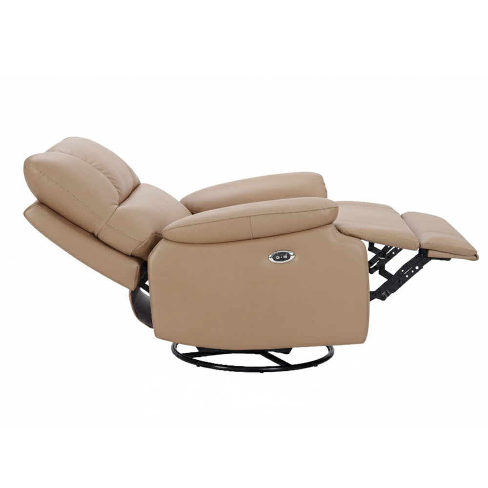 Poltrona reclinable - retráctil con sistema eléctrico - Línea en Cuero Genuino Poltrona reclinable - retráctil con sistema eléctrico - Línea en Cuero Genuino