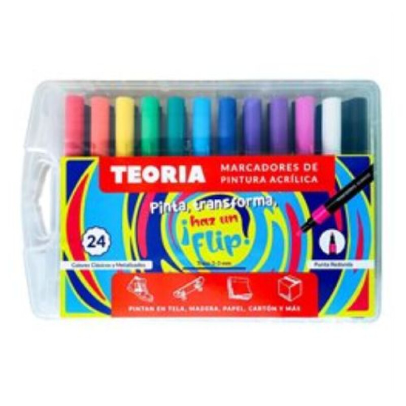 MARCADORES DE PINTURA FLIP TEORIA X24 Marcadores De Pintura Flip Teoria X24