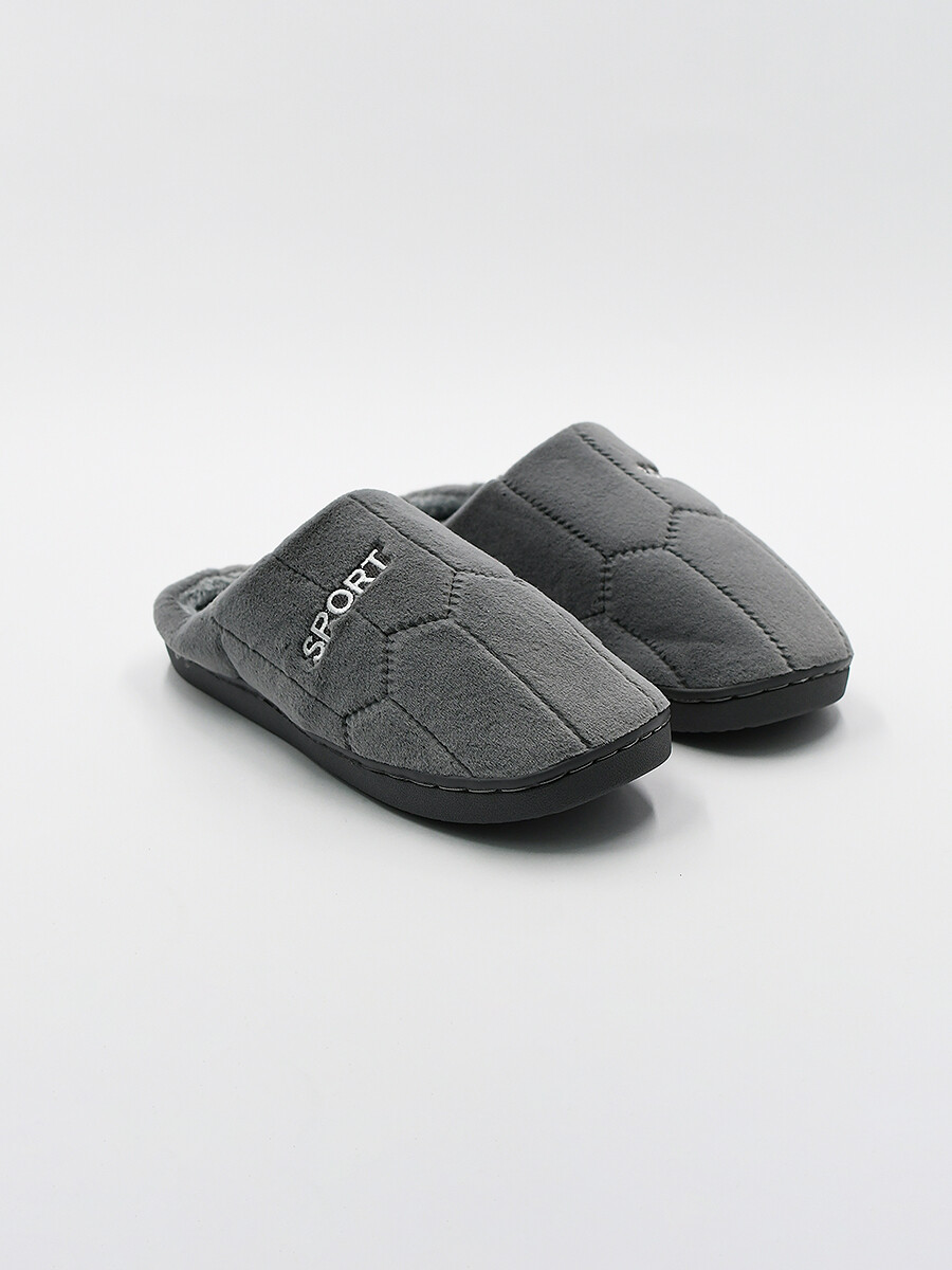 PANTUFLA ROMBO - GRIS 