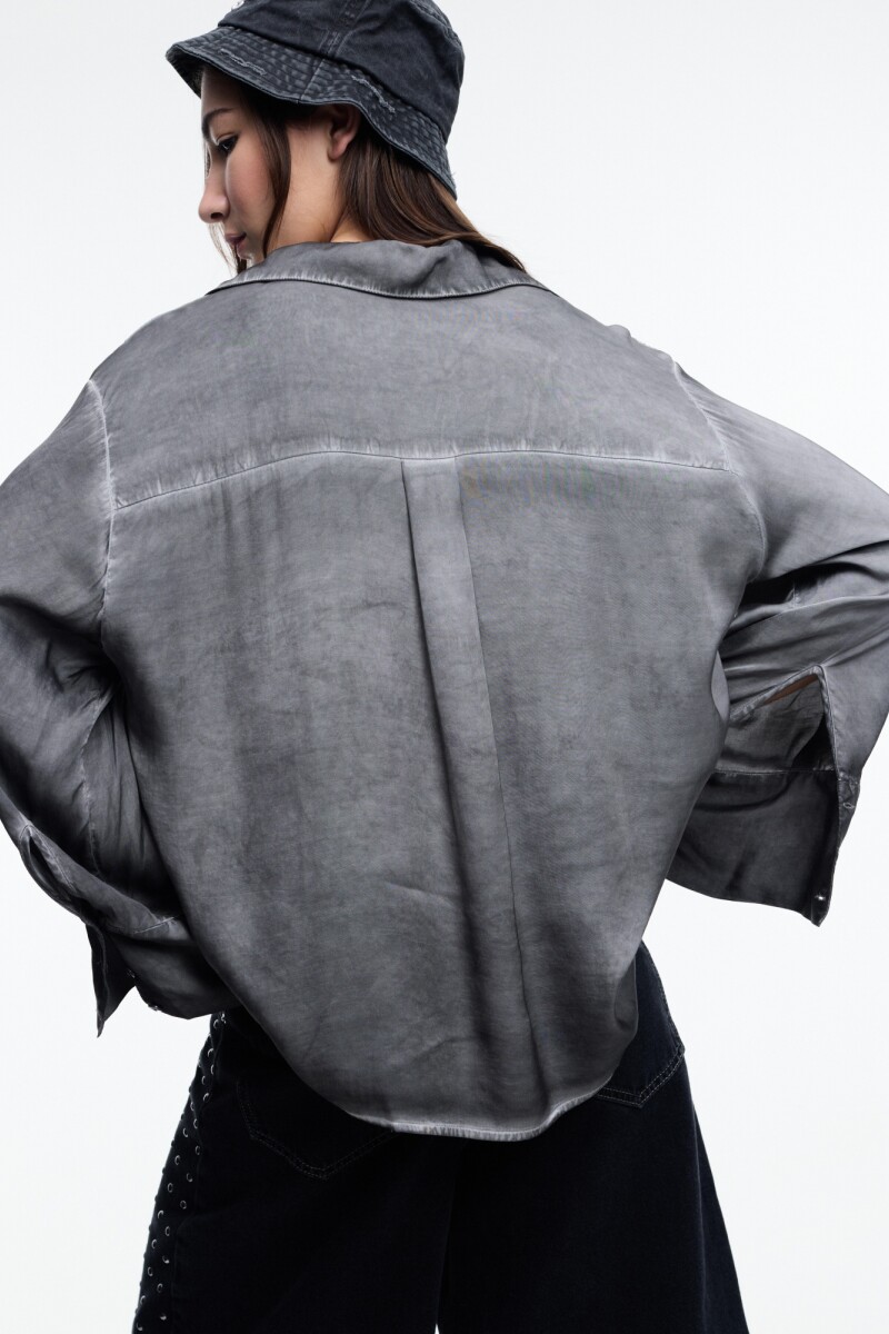 CAMISA BOLSILLO ML Gris