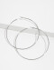 Aros Argollas Metal Argollas De Metal - Plateado Rodio