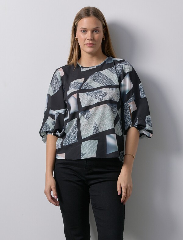 Blusa Mga Balloon MULTI/NEGRO