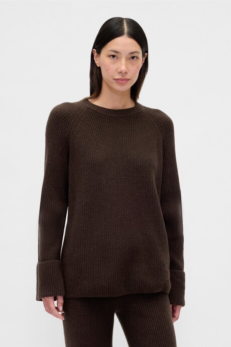 Buzo Cashsoft Mujer Terra Brown Hthr