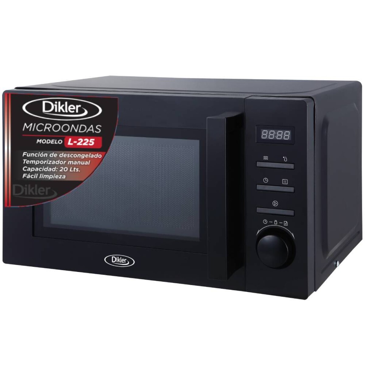 Microondas Dikler 20 Lts. negro 