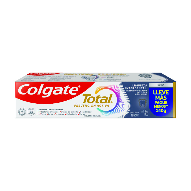 Pasta De Dientes Colgate Total Interdental 140 Grs. Pasta De Dientes Colgate Total Interdental 140 Grs.