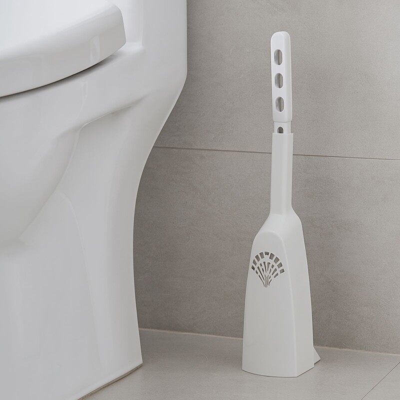 Escobilla de baño con soporte AZUL/BLANCO